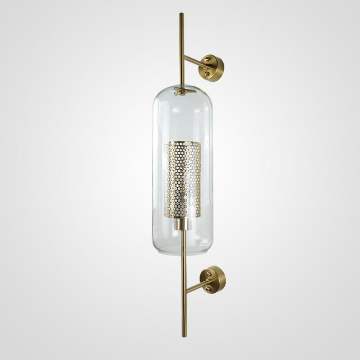 Настенный светильник CATCH WALL cylinder L78 brass ImperiumLoft