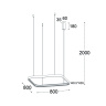 Светильник подвесной Italline IT013-6024 gold 3000K