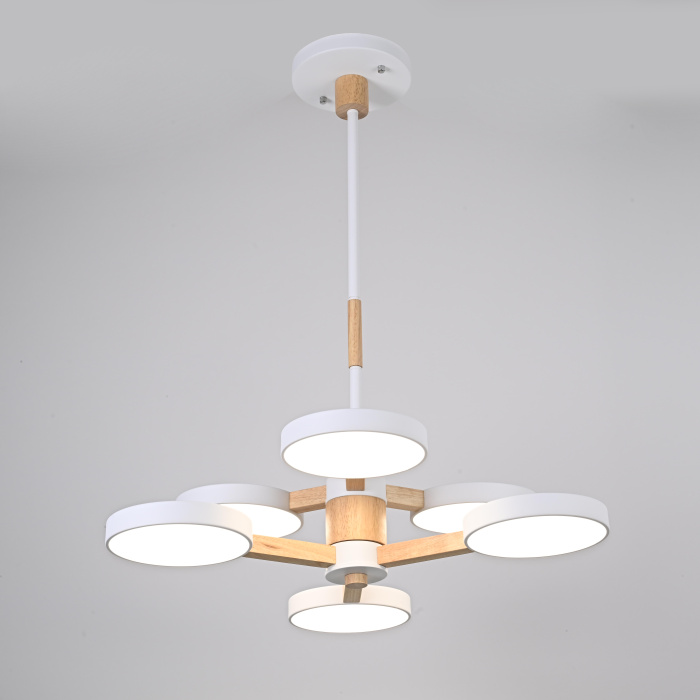 Подвесная люстра TURNA DBL L6 White ImperiumLoft