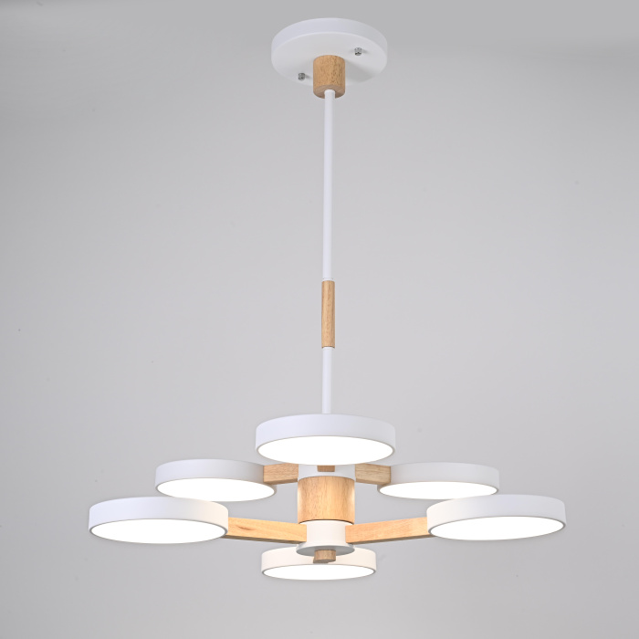 Подвесная люстра TURNA DBL L6 White ImperiumLoft