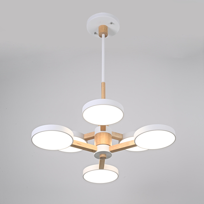 Подвесная люстра TURNA DBL L6 White ImperiumLoft