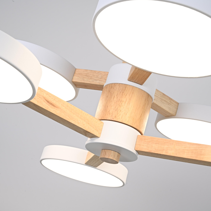 Подвесная люстра TURNA DBL L6 White ImperiumLoft