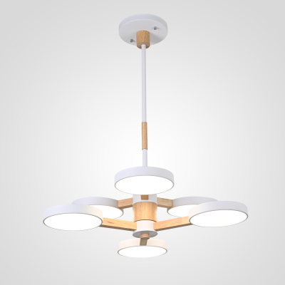 Подвесная люстра TURNA DBL L6 White ImperiumLoft