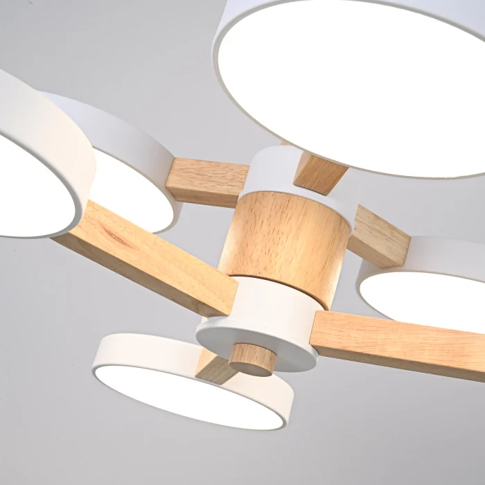 Подвесная люстра TURNA DBL L6 White ImperiumLoft