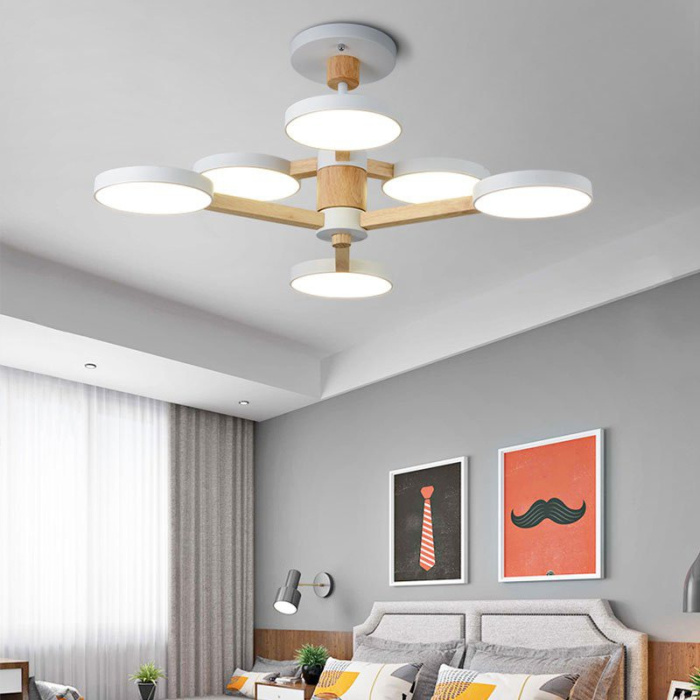 Подвесная люстра TURNA DBL L6 White ImperiumLoft