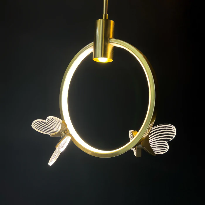 Подвесной светильник BABETTA RING 1 L280 brass 4000К ImperiumLoft