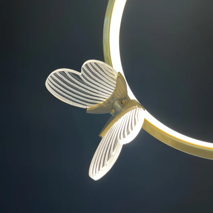 Подвесной светильник BABETTA RING 1 L280 brass 4000К ImperiumLoft