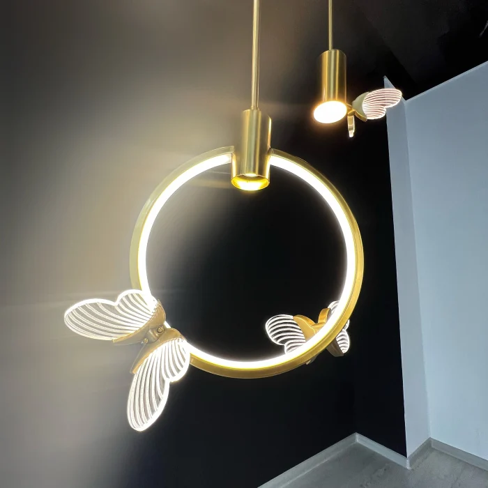 Подвесной светильник BABETTA RING 1 L280 brass 4000К ImperiumLoft