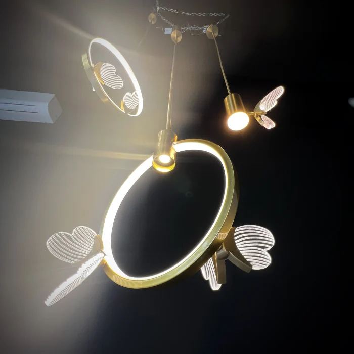 Подвесной светильник BABETTA RING 1 L280 brass 4000К ImperiumLoft