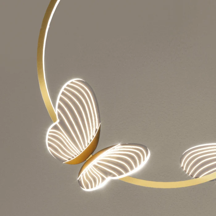 Подвесной светильник BABETTA RING 1 L280 brass 4000К ImperiumLoft