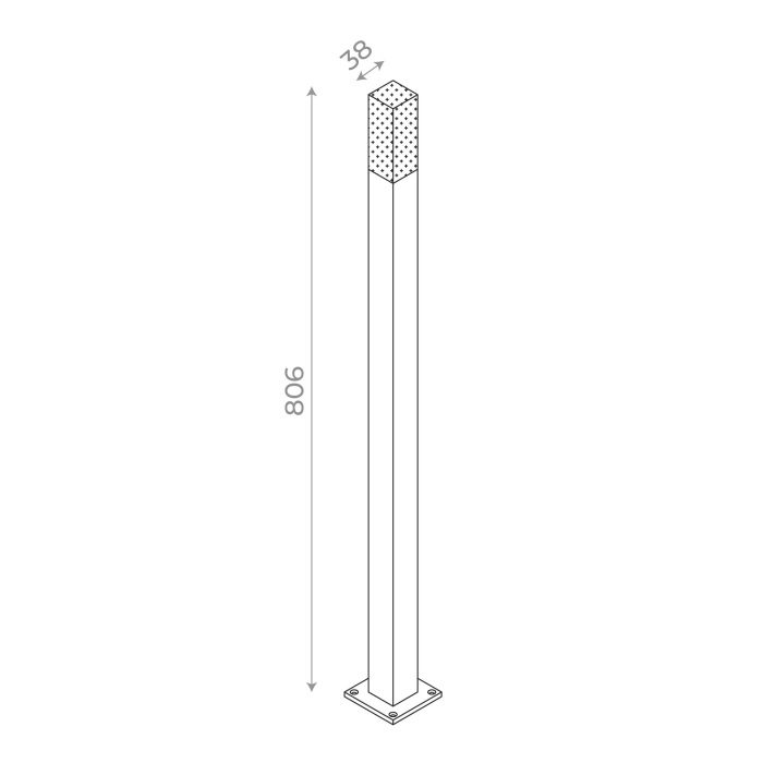 Светильник уличный наземный ST-Luce SL101.415.01 черный/Белый LED 1*3W