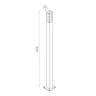 Светильник уличный наземный ST-Luce SL101.415.01 черный/Белый LED 1*3W