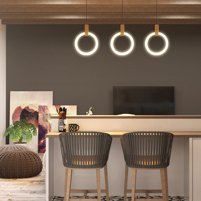 Подвесной светильник HALO D20 Wood ImperiumLoft