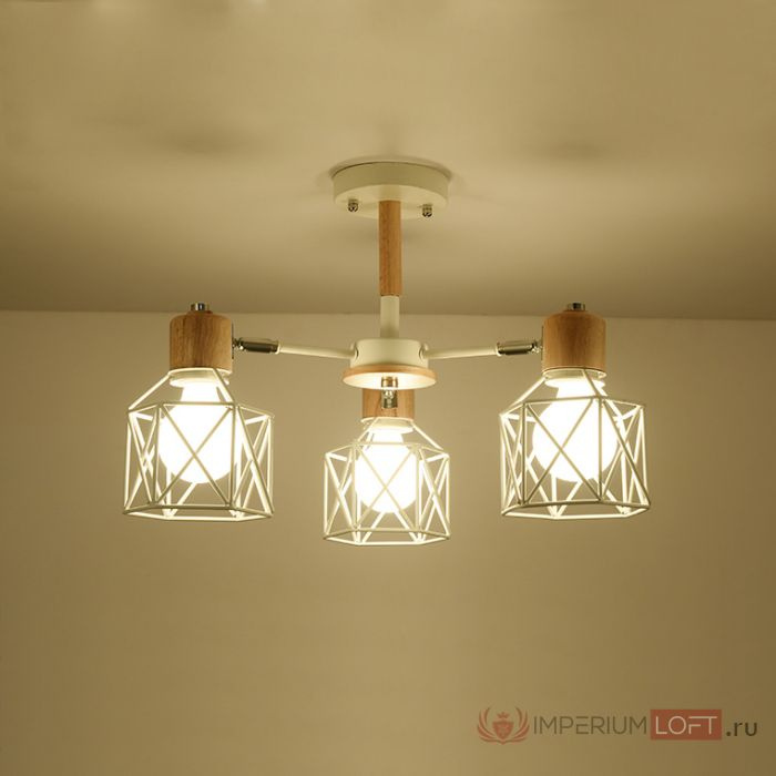 Люстра на штанге CORF B3 Yellow 5 lamps ImperiumLoft 189495-26