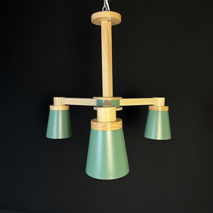 Потолочная люстра PROP 3 Green ImperiumLoft