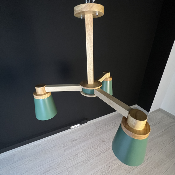 Потолочная люстра PROP 3 Green ImperiumLoft