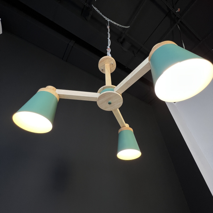 Потолочная люстра PROP 3 Green ImperiumLoft