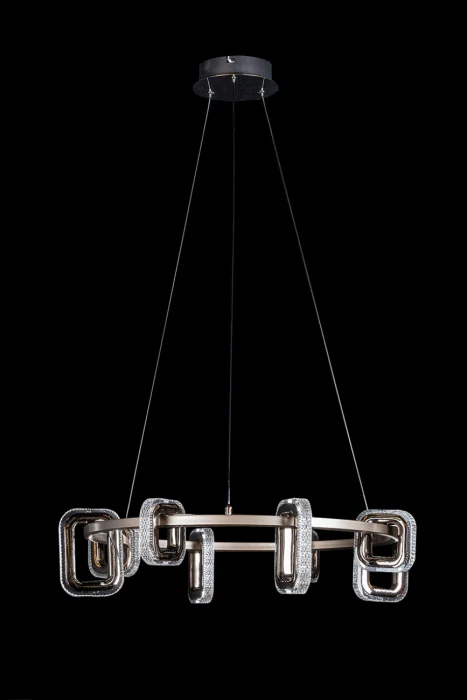 Подвесная люстра Leon Theona LE7701/8 Grey/Black Chrome