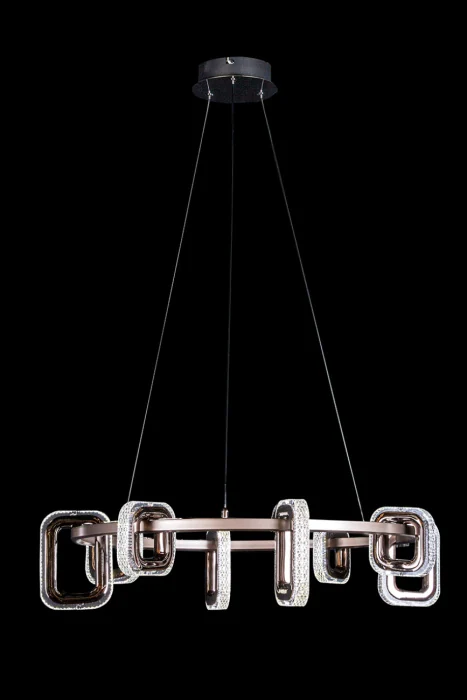 Подвесная люстра Leon Theona LE7701/8 Grey/Black Chrome