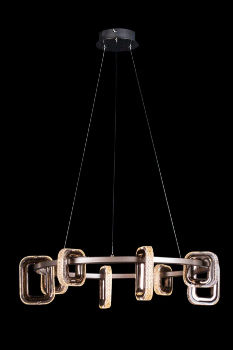 Подвесная люстра Leon Theona LE7701/8 Grey/Black Chrome