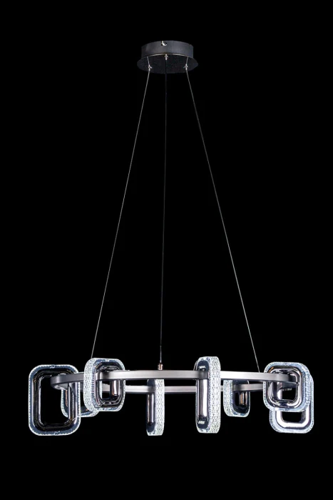 Подвесная люстра Leon Theona LE7701/8 Grey/Black Chrome