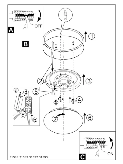 Светильник потолочный светодиодный PASTERI EGLO 31589