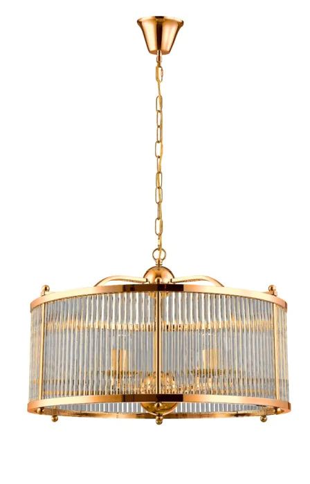Люстра Crystal Lux TADEO SP6 D600 GOLD/TRANSPARENTE