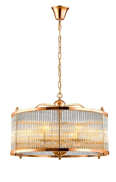 Люстра Crystal Lux TADEO SP6 D600 GOLD/TRANSPARENTE