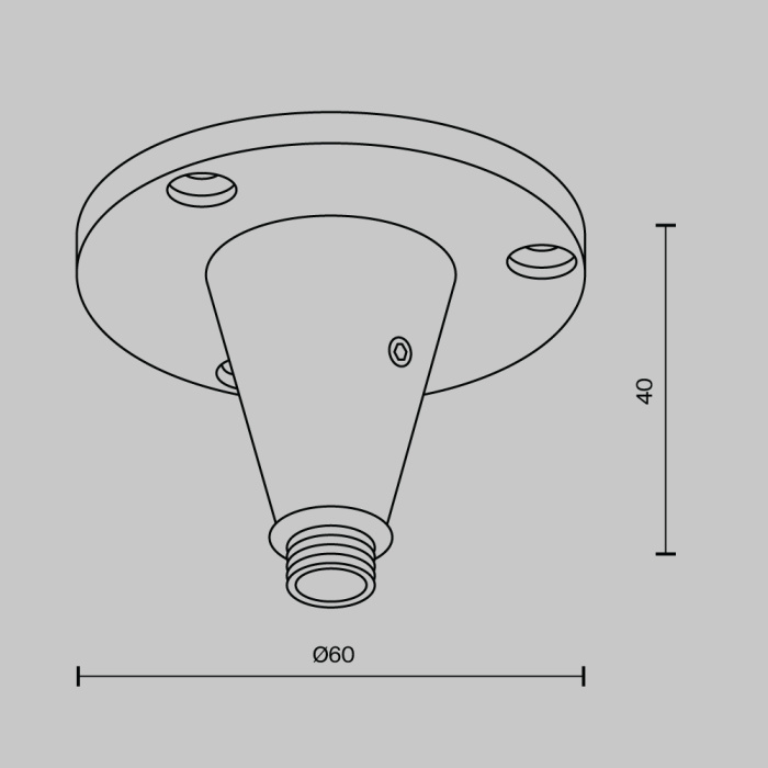 Фиксатор для накладного монтажа Maytoni CA026BS-B