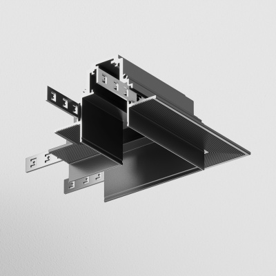 Коннектор угловой Gravity встраиваемый черный Maytoni TRX010CL-22B