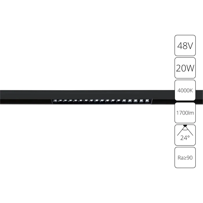 Магнитная трековая система Arte Lamp LINEA A4635PL-1BK