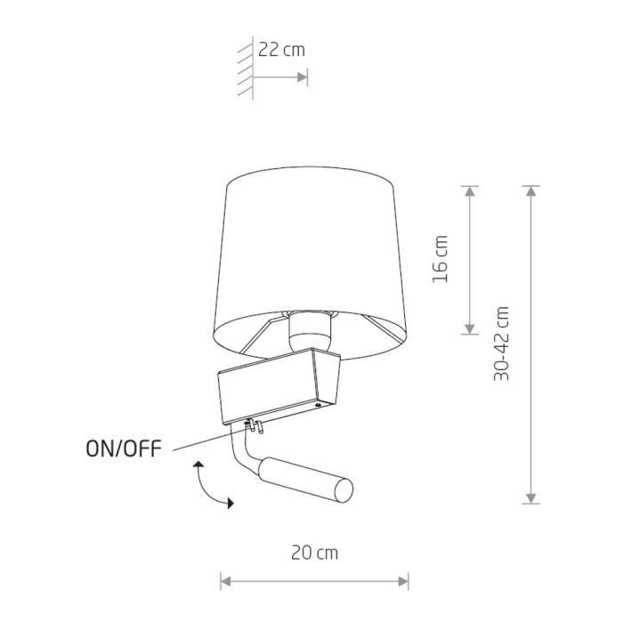 Настенный светильник  Nowodvorski Chillin White 8216