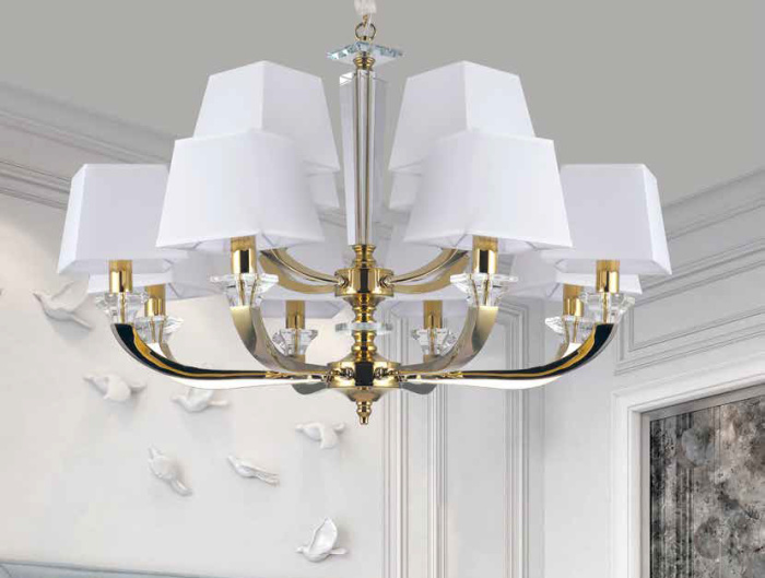 Люстра 11408+4/C gold Newport