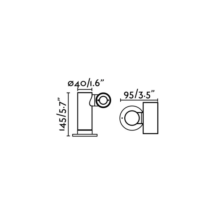 Ландшафтный светильник SPY-1 Dark grey post lamp