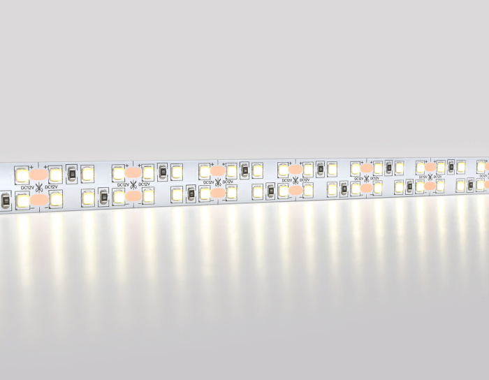 Светодиодная лента двухрядная Ambrella Light GS1602 2835 240Led /19.2W m/ 12V IP20 4500K 5m Ambrella light GS1602