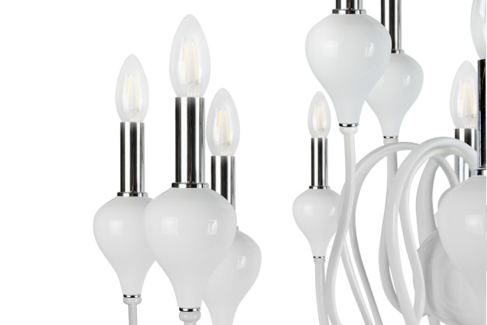 Подвесная люстра iLamp Lady 88003-10+5 Белая