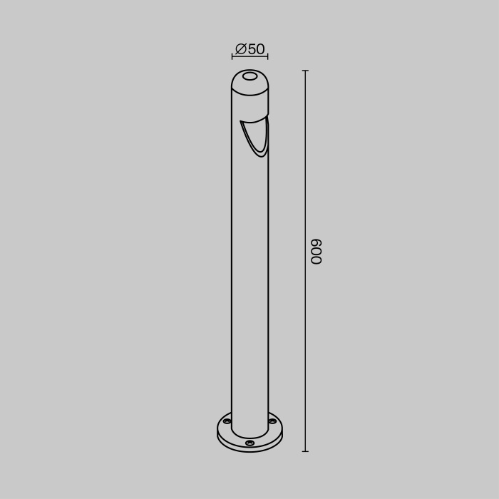 Садово-парковый светильник Maytoni Hagen O423FL-L5GF