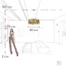 Подвесной светильник Loft it Escama 10396/800C