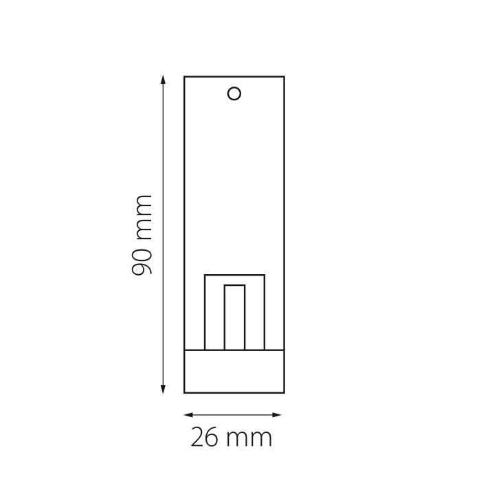 Крепление потолочное трековое DUE DUE Lightstar 507187