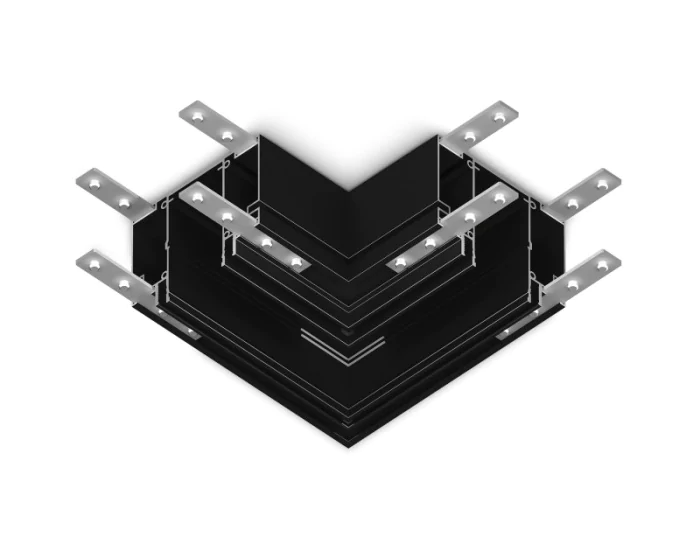 Коннектор угловой для шинопровода в натяжной потолок Magnetic 220V TRACK SYSTEM AMBRELLA LIGHT GL1046