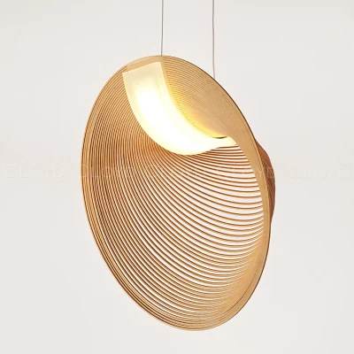 Подвесной светильник Cloyd FUETE P1 / выс. 29 см - дерево - белый (арт.11413)