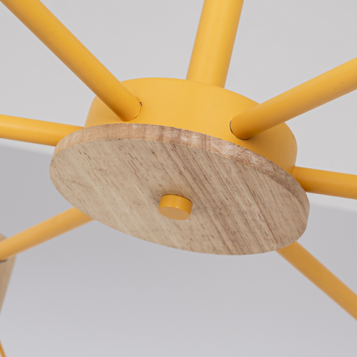 Люстра на штанге CORF B3 Yellow 6 lamps ImperiumLoft 192773-26