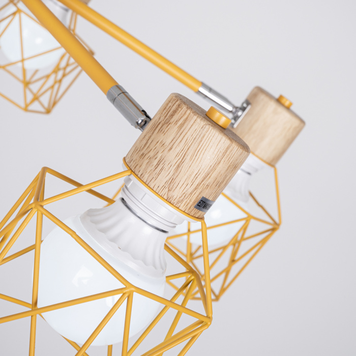 Люстра на штанге CORF B3 Yellow 6 lamps ImperiumLoft 192773-26