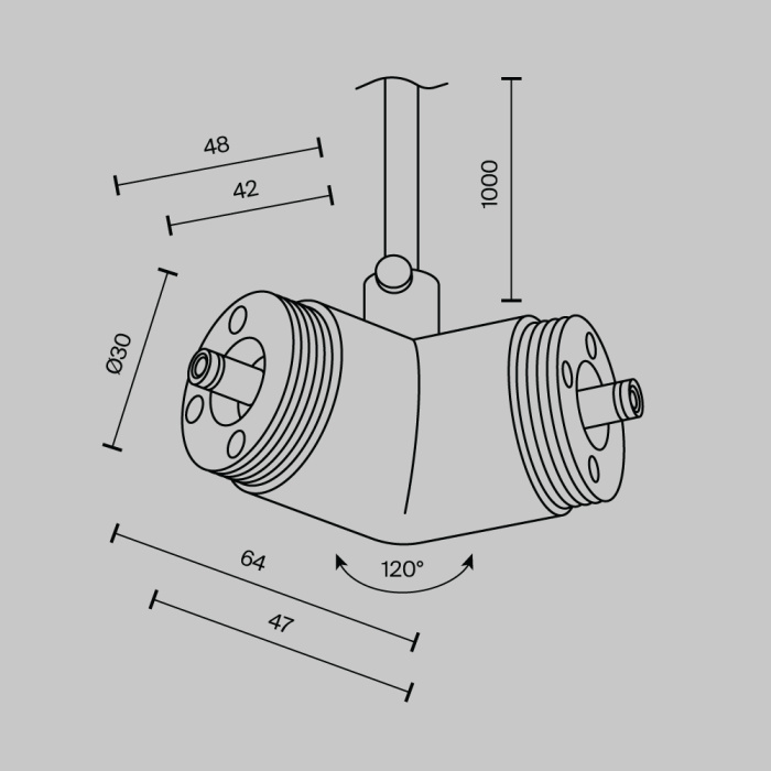 Угловой коннектор Maytoni CA018LWC-P-B
