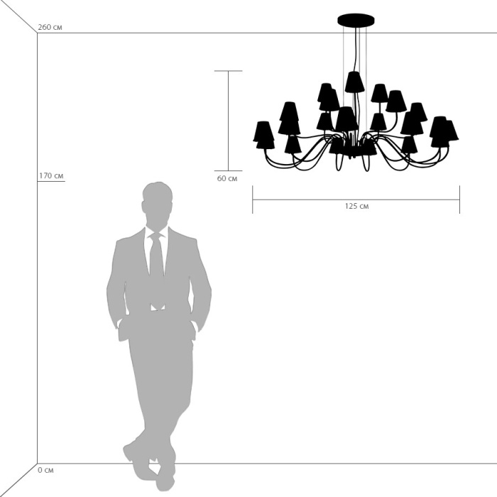 Подвесная люстра DIAFANO LIGHTSTAR 758214