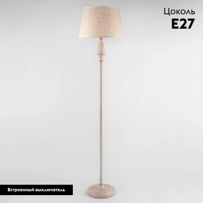 Торшер Eurosvet London 01081/1 белый с золотом