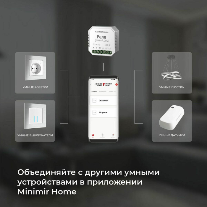 Реле WI-FI для жалюзи и штор Elektrostandard 4690389186851