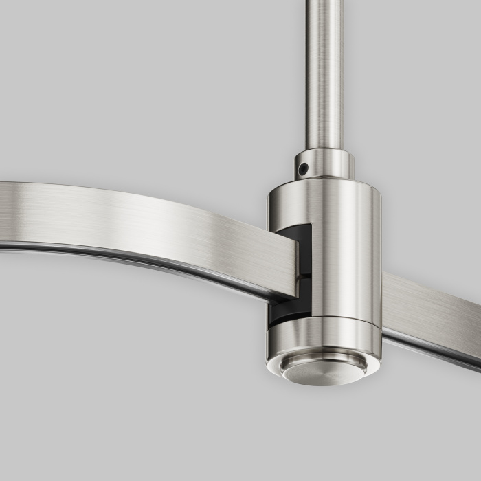 Радиусный коннектор для шинопровода Flarity платина Maytoni TRX154-RC80-PT