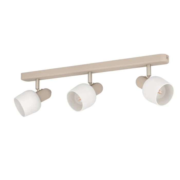 Спот CORATO, 3X18W (E14), L520, H125, A150, сталь, песочный, матовый никель / стекло, белый EGLO 900716