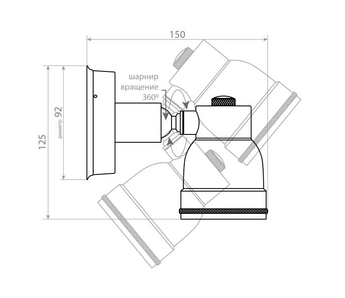 Уличный настенный светильник Covali WL-31119